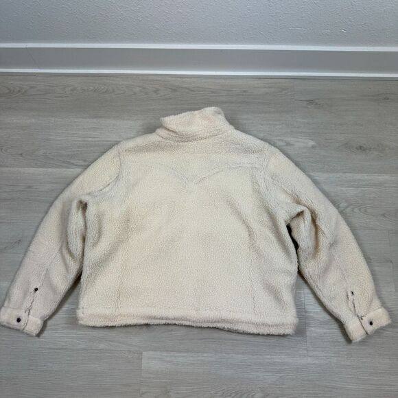 Wrangler Retro Cozy Sherpa Jacket Womens XXL White Snap Front - Picture 6 of 10